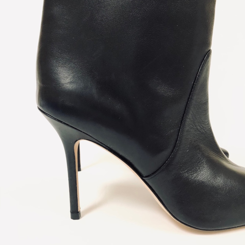 Stuart Weitzman Ebb Black Leather Ankle Boot - Picture 4 of 9